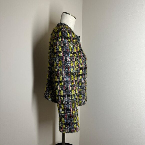 Weill Paris Tweed Blazer Womens Size 6 Alpaca Boucle Jacket Old Money Classic - Picture 5 of 11